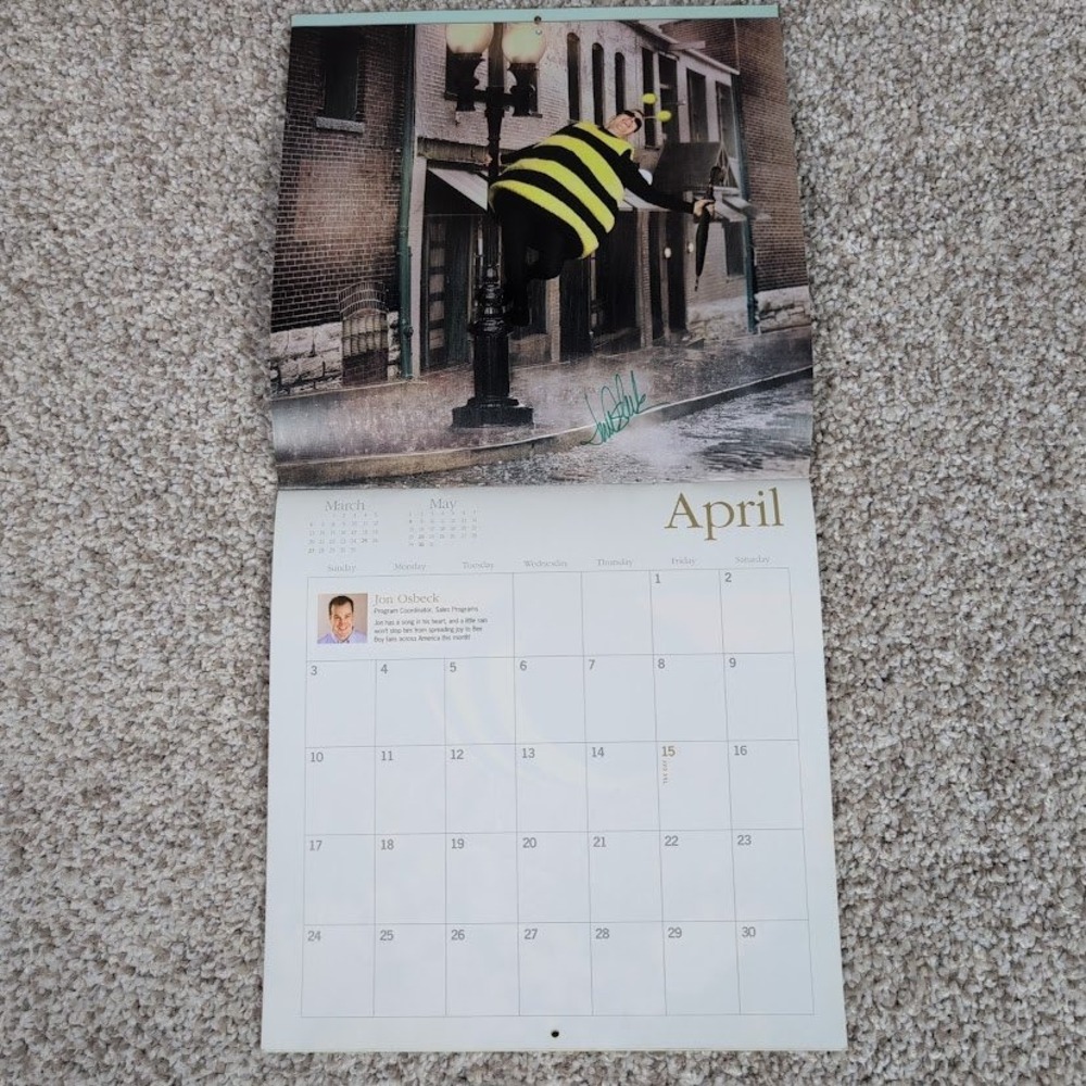 Longaberger Bee Boys 2005 Calendar Signed Collectible Limited Edition - Picture 7 of 9